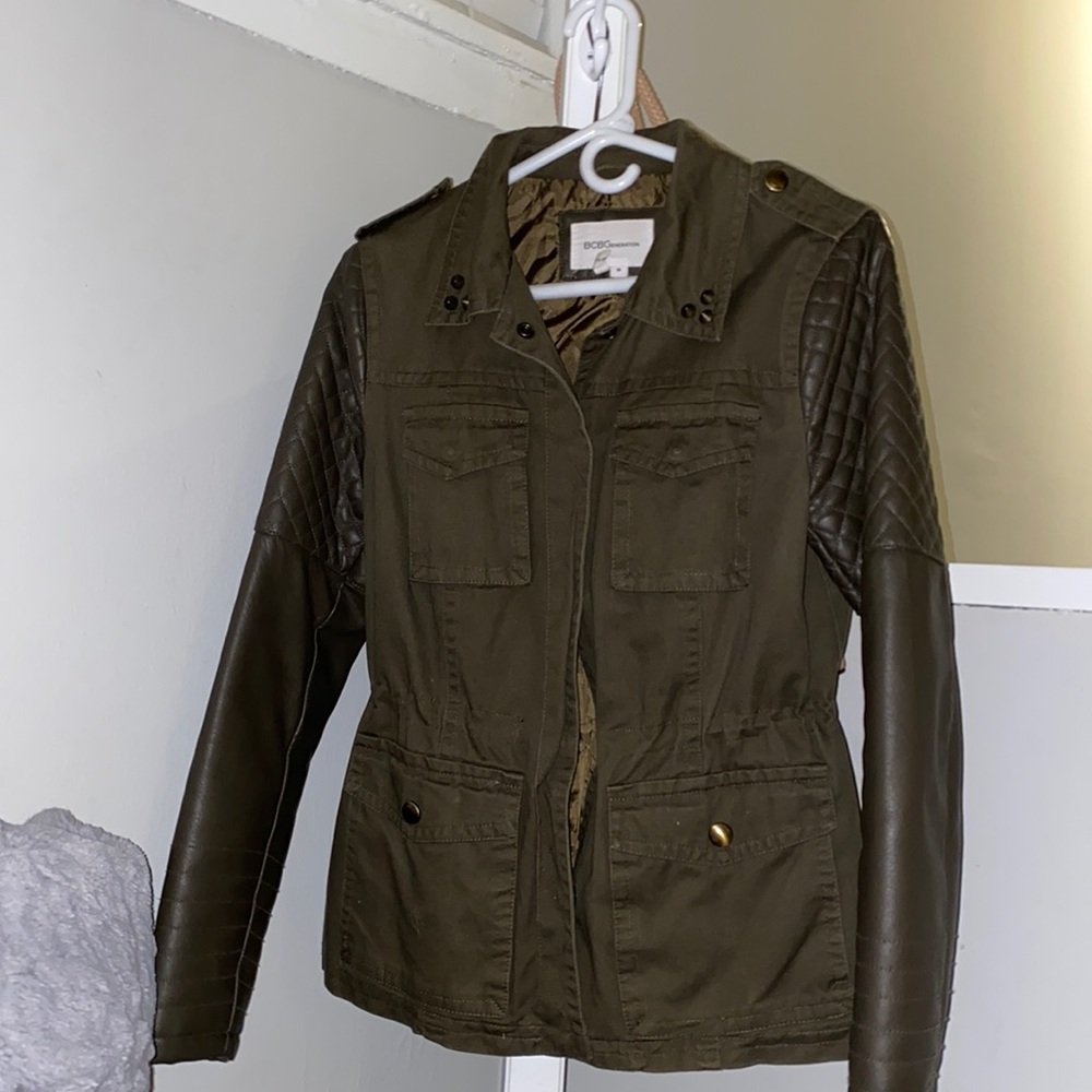 BCBG Camo Green Jacket